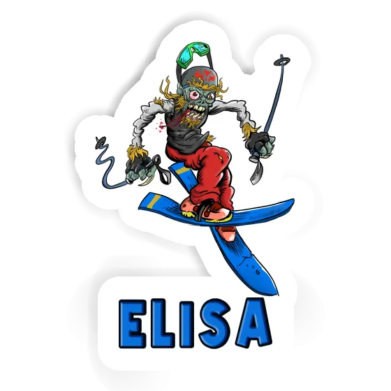 Sticker Elisa Skier Gift package Image