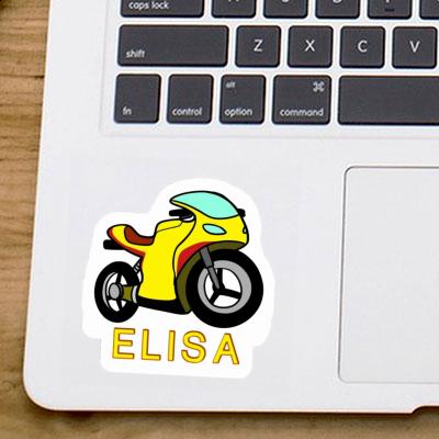 Elisa Sticker Motorcycle Notebook Image