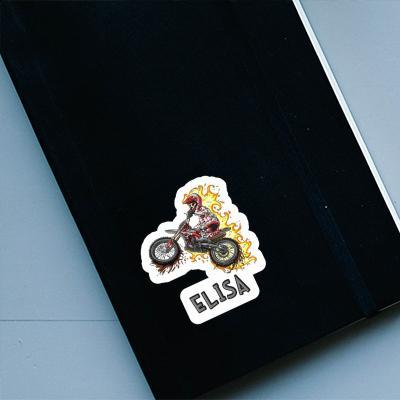 Elisa Sticker Motocrosser Notebook Image