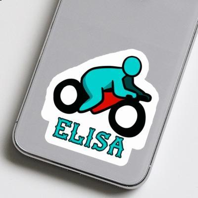 Sticker Motorradfahrer Elisa Laptop Image