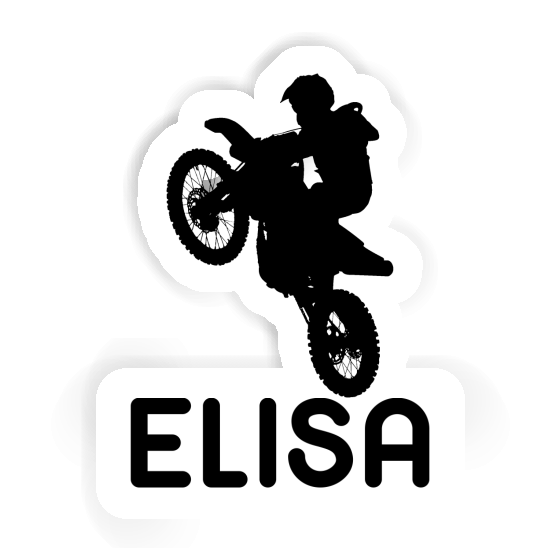 Sticker Elisa Motocross Rider Notebook Image