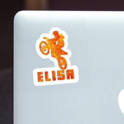 Sticker Elisa Motocross Rider Notebook Image