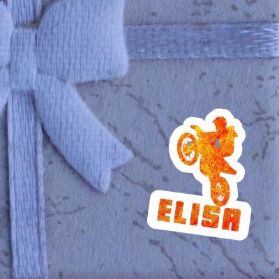 Sticker Elisa Motocross Rider Laptop Image