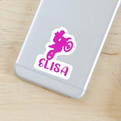 Elisa Sticker Motocross Rider Laptop Image