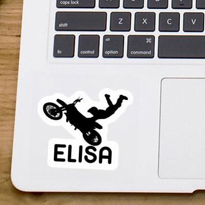 Elisa Aufkleber Motocross-Fahrer Laptop Image