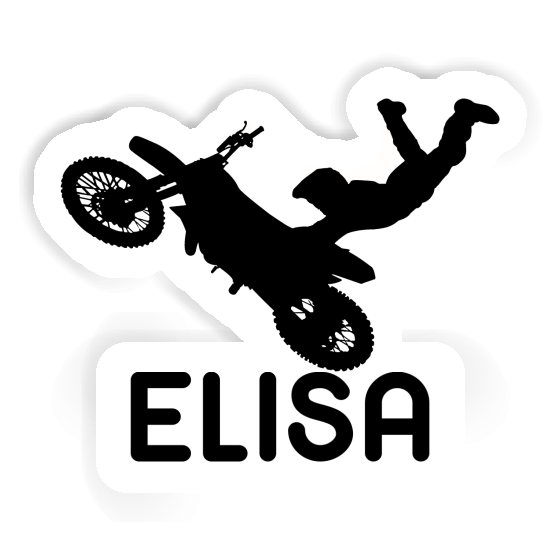 Elisa Aufkleber Motocross-Fahrer Notebook Image