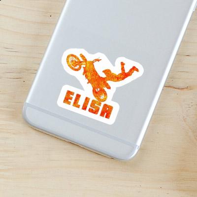 Elisa Sticker Motocross-Fahrer Laptop Image