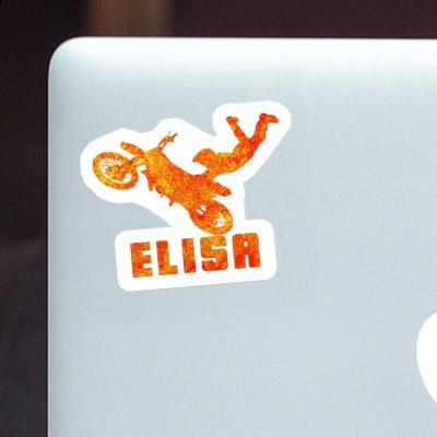 Elisa Sticker Motocross-Fahrer Image