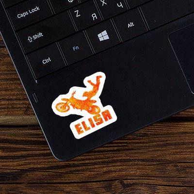 Elisa Sticker Motocross Jumper Laptop Image