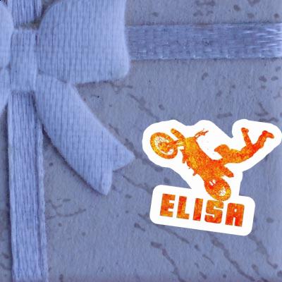 Elisa Sticker Motocross-Fahrer Image