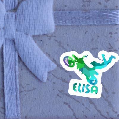 Elisa Sticker Motocross Jumper Notebook Image