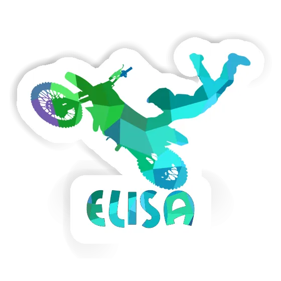 Elisa Sticker Motocross Jumper Laptop Image