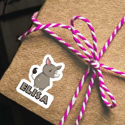 Rhinoceros Sticker Elisa Gift package Image