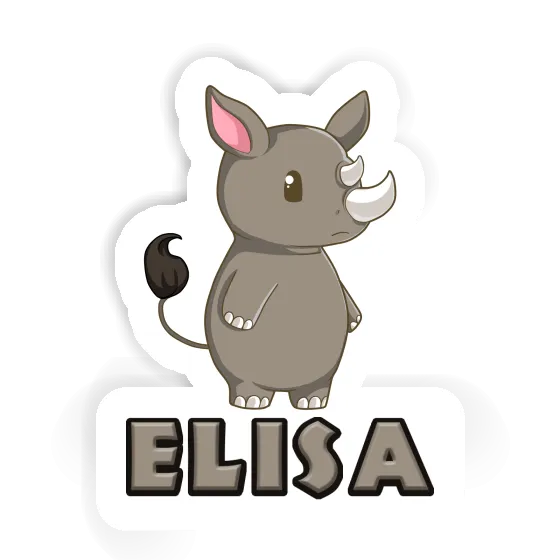 Rhinoceros Sticker Elisa Gift package Image