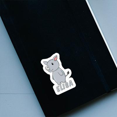 Sticker Elisa Rhino Image