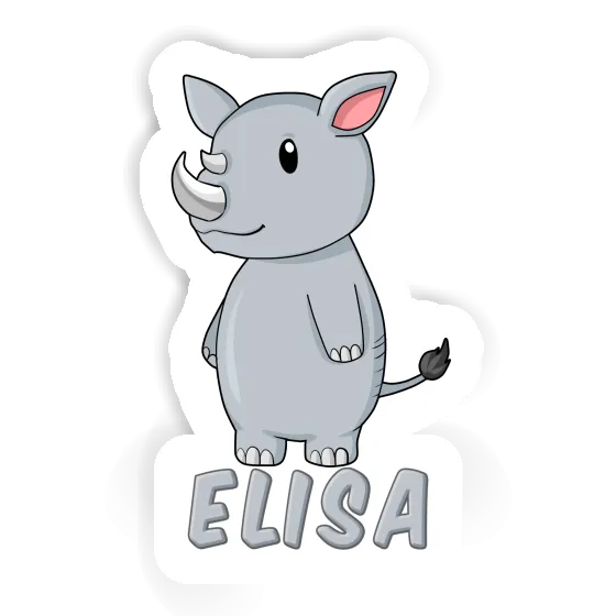 Sticker Elisa Rhino Notebook Image