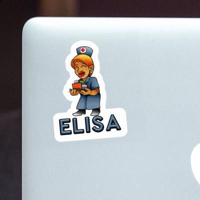 Elisa Sticker Nurse Laptop Image