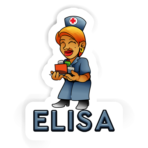 Elisa Sticker Nurse Laptop Image