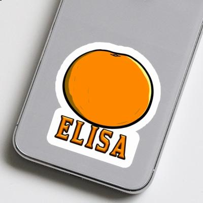 Sticker Elisa Orange Notebook Image