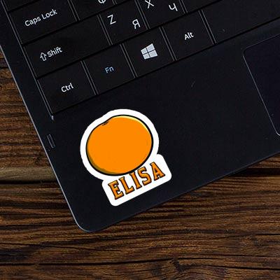 Elisa Sticker Orange Laptop Image