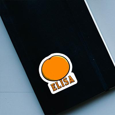 Elisa Sticker Orange Notebook Image