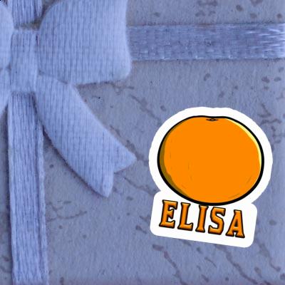 Sticker Elisa Orange Gift package Image