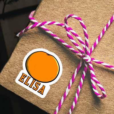 Sticker Elisa Orange Laptop Image