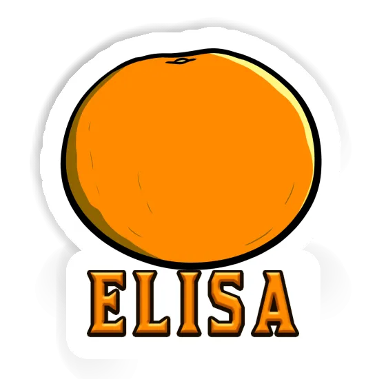 Elisa Sticker Orange Notebook Image