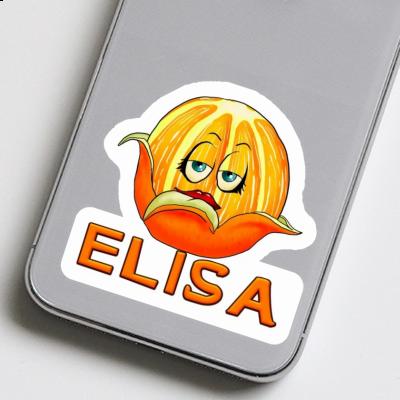 Sticker Orange Elisa Notebook Image