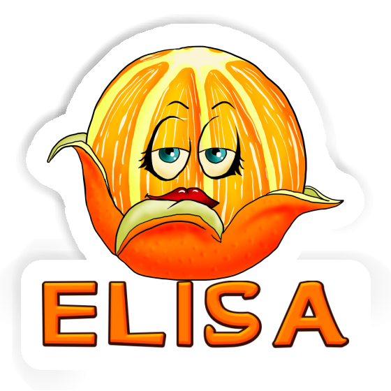 Sticker Orange Elisa Gift package Image