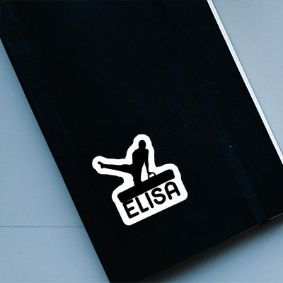 Gymnast Sticker Elisa Notebook Image