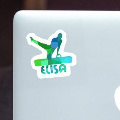 Gymnast Sticker Elisa Laptop Image