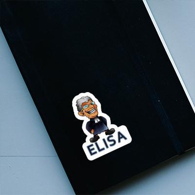 Vicar Sticker Elisa Notebook Image