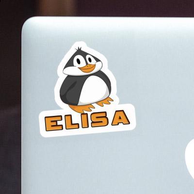 Penguin Sticker Elisa Laptop Image