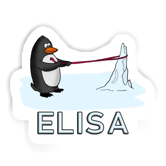 Sticker Elisa Penguin Gift package Image