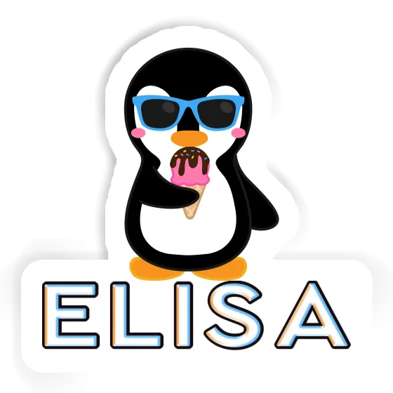 Elisa Sticker Penguin Laptop Image