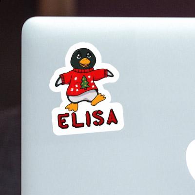 Sticker Elisa Christmas Penguin Image