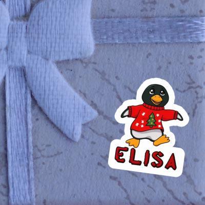 Sticker Elisa Christmas Penguin Laptop Image