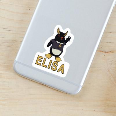 Sticker Rocking Penguin Elisa Notebook Image