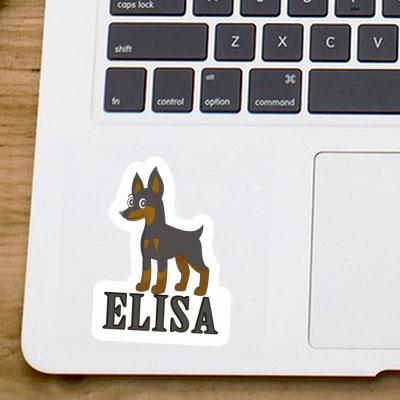 Pinscher Autocollant Elisa Laptop Image