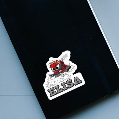 Snow groomer Sticker Elisa Laptop Image