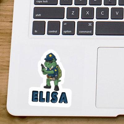 Sticker Elisa Polizist Laptop Image