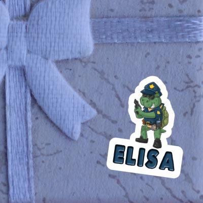 Sticker Elisa Polizist Notebook Image