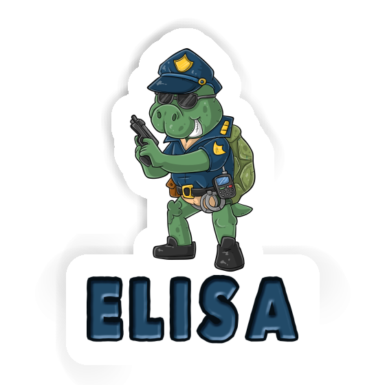 Officer Sticker Elisa Notebook Image