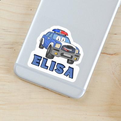 Sticker Elisa Police Car Gift package Image