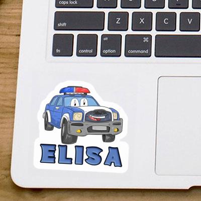 Sticker Elisa Police Car Gift package Image