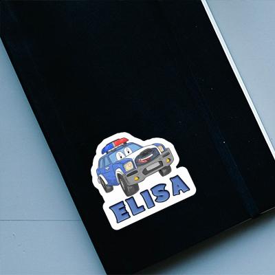 Sticker Elisa Police Car Laptop Image