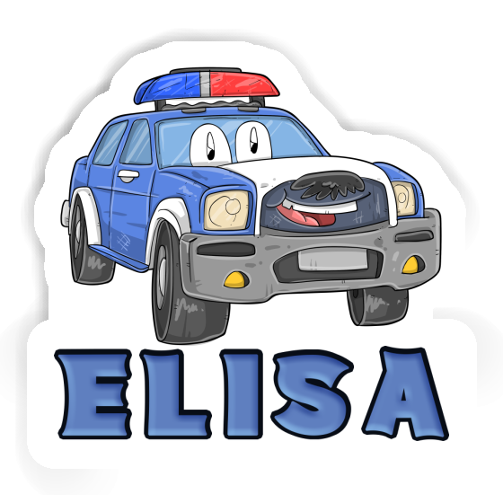 Sticker Elisa Police Car Image