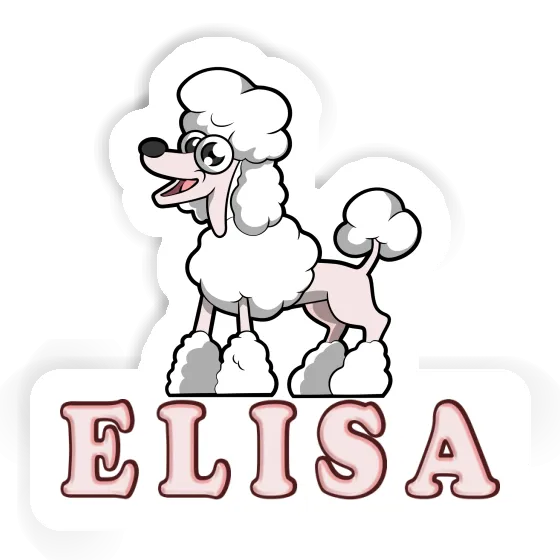 Elisa Sticker Poodle Laptop Image