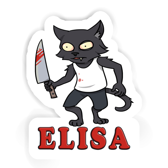 Elisa Aufkleber Psycho-Katze Gift package Image